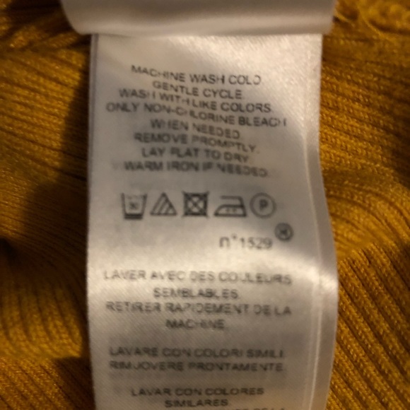 Lauren Ralph Lauren Gold Ribbed Bag Sleeve Sweater - Picture 15 of 16